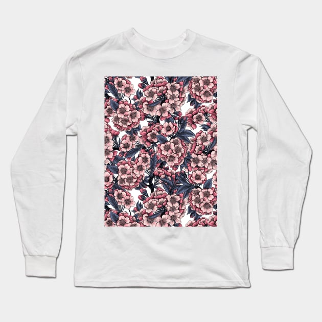 Cherry blossom Long Sleeve T-Shirt by katerinamk